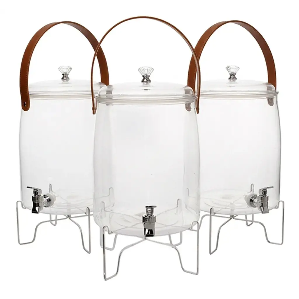 طقم جاك عصير بقاعدة 3 قطع 3.9+6.8+11 لتر Gallon