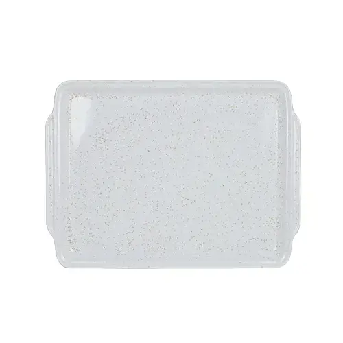 صينية مستطيلة مقاس 55 سم ابيض*ذهبي 5722