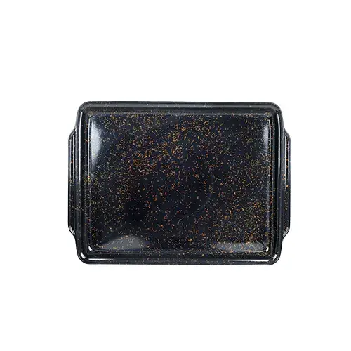 صينية اسود * ذهبي مستطيلة 5722