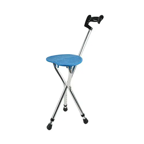 كرسي عكاز قابل للطي ازرق غامق Faced Stool-971-3