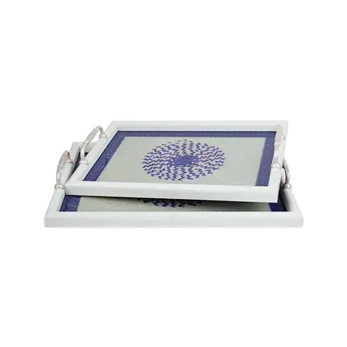 طقم صواني سفرة بنفسجي QY24-T113