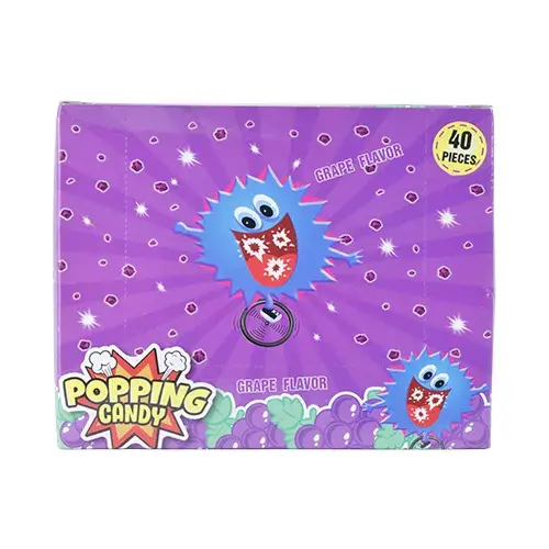بوبنج حلوى مفرقعات بنكهة العنب 5.5 جم × 40 حبه Pack of 40