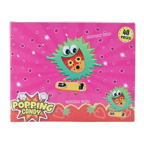 بوبنج حلوى مفرقعات بنكهة الفراولة 5.5 جم × 40 حبه Pack of 40