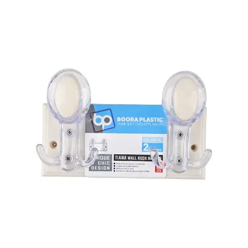 علاق ملابس كريستال 2 خطاف BOORA-3036