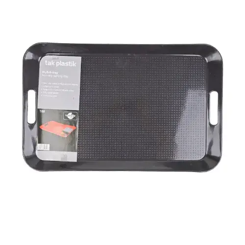 صينية بلاستيك مستطيلة اسود TAK-T88