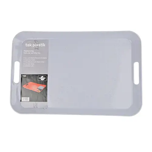 صينية بلاستيك مستطيلة ازرق فاتح TAK-T88