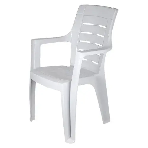 كرسي بلاستيك رمادي بظهر 203