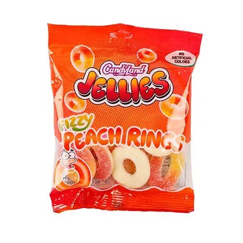 كاندي لاند حلوى جلي حلقات فوارة بنكهة الفواكه 80 جم Pack of 24