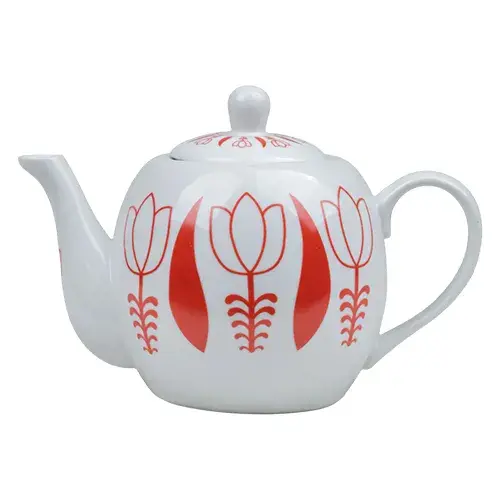 غوري بورسلان منقوش احمر 8 انش 1163-16