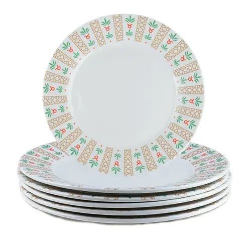 صحن بورسلان 6 حبة نقشة بداوي 1163-26