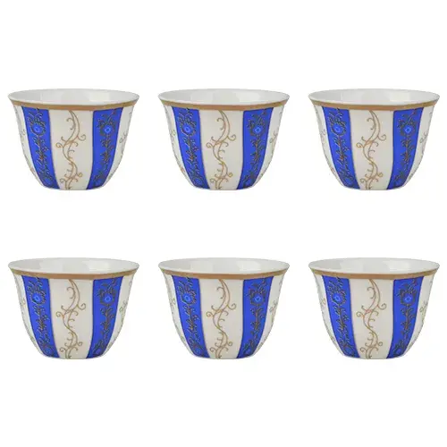 فنجان قهوة بورسلان 120 مل 6 حبة 1163-41