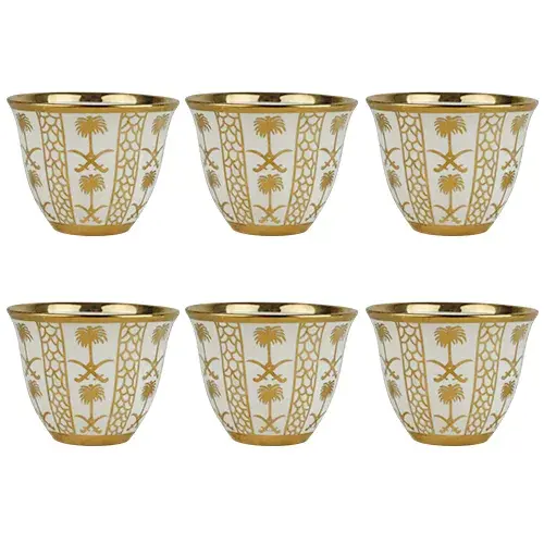 فنجان قهوة بورسلان 120 مل 6 حبة 1163-57