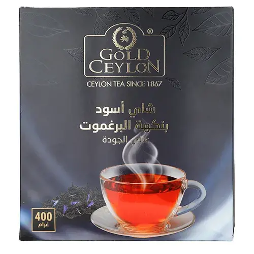 جولد سيلون شاي اسود اوراق بنكهة البرغموت 400 جم