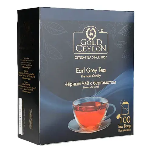 جولد سيلون شاي اسود اكياس بنكهة البرغموت 100 كيس