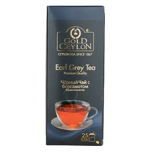 جولد سيلون شاي اسود اكياس بنكهة البرغموت 25 كيس