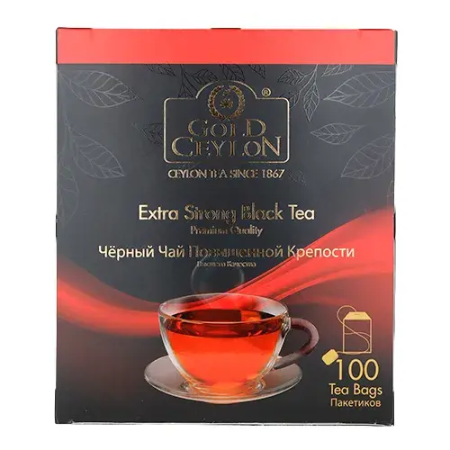 جولد سيلون شاي اسود اكسترا ثقيل اكياس 100 كيس