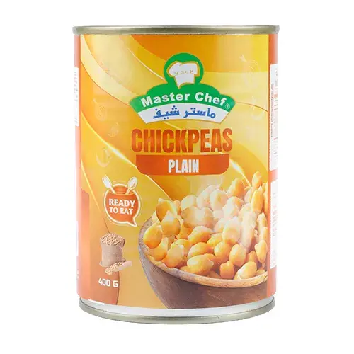 ماستر شيف حمص مسلوق سادة عبوة معدن 400 جم