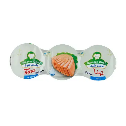ماستر شيف تونة لايت بالماء 170 جم 3 حبه