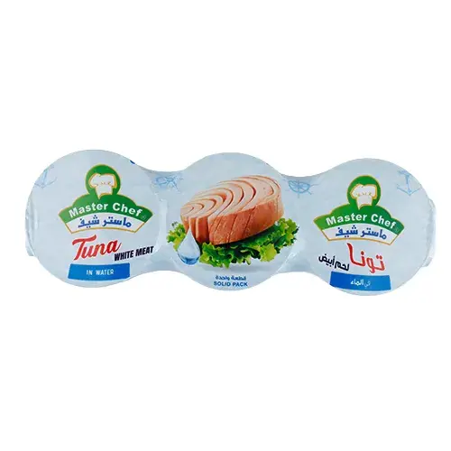 ماستر شيف تونة ابيض بالماء 170 جم 3 حبه