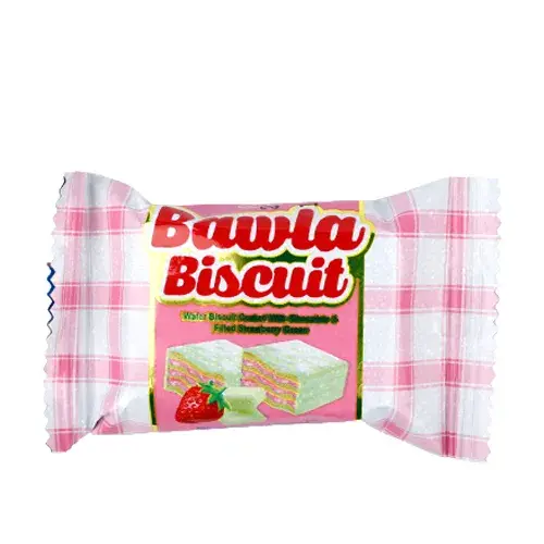 باولا ويفر مغطى بالشيكولاتة البيضاء بطعم الفراولة بالكيلو