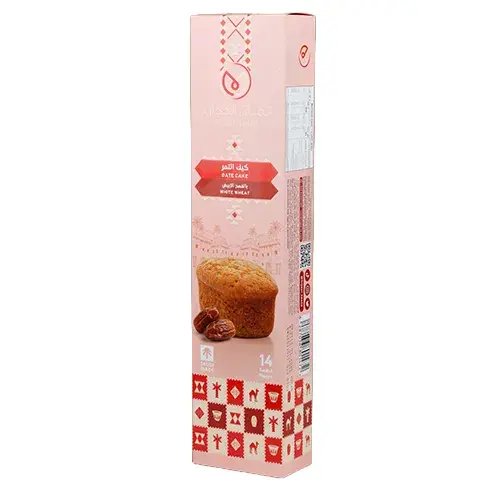 المذاق الحجازي كيك التمر بالقمح الابيض 14 قطعة 370 جم