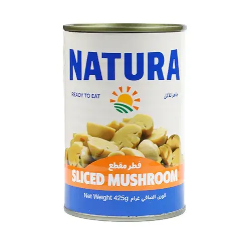 ناتورة فطر مقطع عبوة معدن 425 جم