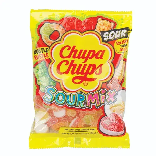 تشوبا تشوبس حلوى جلي حامض بنكهة الفواكه 160 جم