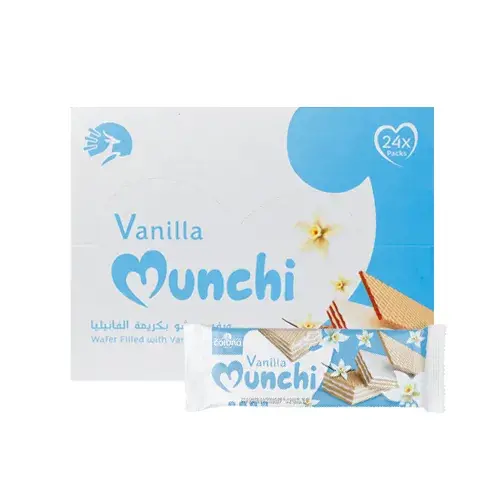 كورونا مانشي ويفر بحشوة كريمة الفانيليا 30 جم 