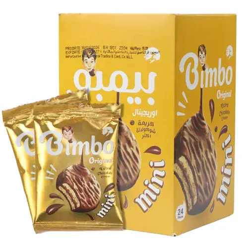 كورونا بيمبو ميني بسكويت شيكولاتة اوريجينال 15 جم  Pack of 24