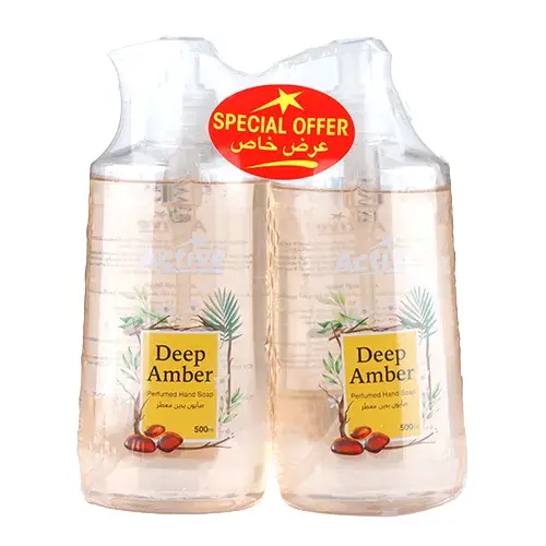 اكتف صابون يدين سائل العنبر العميق 500 ملل 2 حبه 