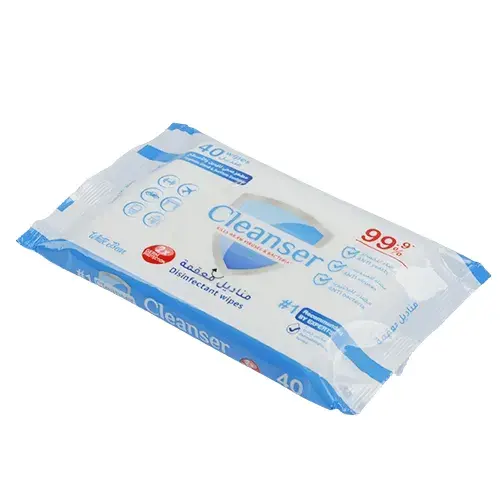 كلينسر مناديل معقمة لليدين والاسطح 40 منديل