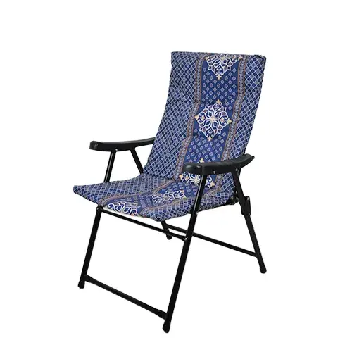 كرسي استيل العايش مصفط تراثي ازرق AYSH-1238-9