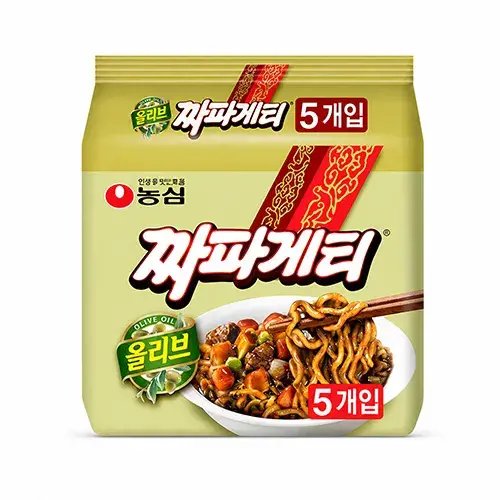 نونجشيم شعيرية سوداء مع صلصة الفاصوليا المحمصة 140 جم  Pack of 5