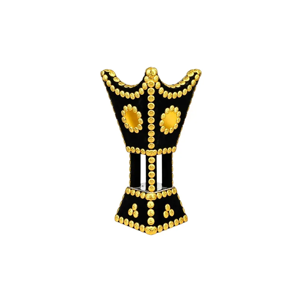 مبخر مخمل دائري اسود رقم 3