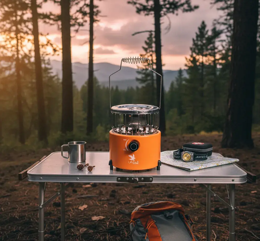 دفاية غاز العايش برتقالي مع شنطة تراثي احمر ORANGE-2000G