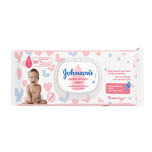 جونسن مناديل مبللة نظافة مثالية للاطفال 48 منديلا