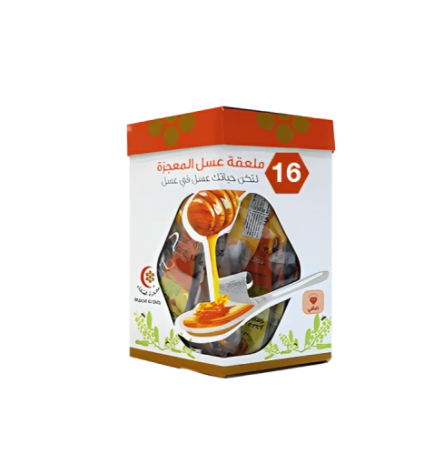 المعجزة عسل سدر ملعقة 10 جم 16 حبة Pack of 16