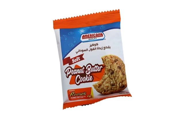 امريكانا كوكيز سوفت بقطع زبدة الفول السوداني40جم