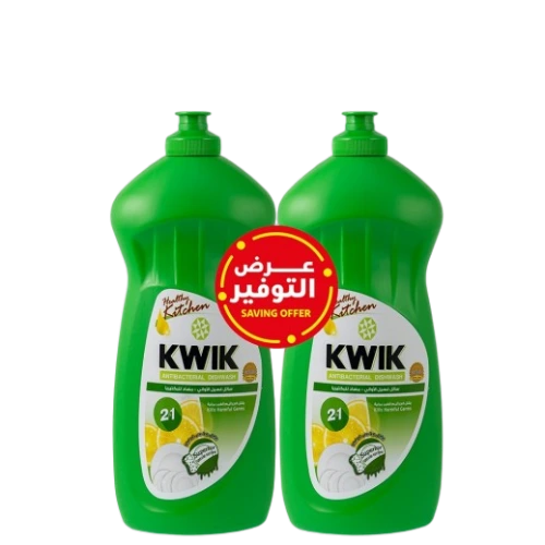 كويك صابون سائل صحون مضاد للبكتيريا  750مل 2حبة Pack of 2