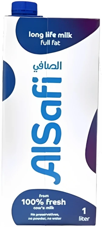 الصافي حليب طويل الاجل كامل الدسم 1 لتر Pack of 12