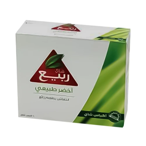 ربيع شاي اخضر طبيعي 100 كيس