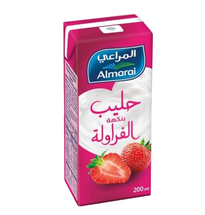 المراعي حليب بنكهة الفراولة 200 مل Pack of 6