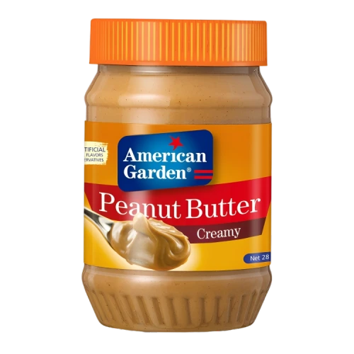 امريكان جاردن زبدة فول سوداني نباتي ناعمة 100% طبيعية 454جم