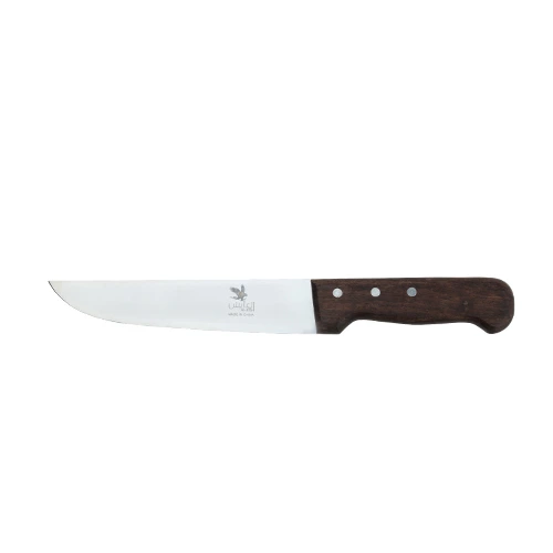 سكين العايش يد خشب مع جراب  وسط  - MT-20-357