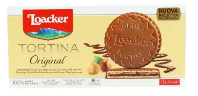 لواكر تورتينا  شكولاتة فاخرة بالحليب مع كريمة البندق 126 جم Pack of 6