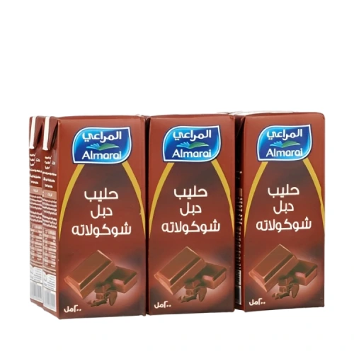 المراعي حليب دبل بالشوكولاته 200 مل 5+1 حبة Pack of 5