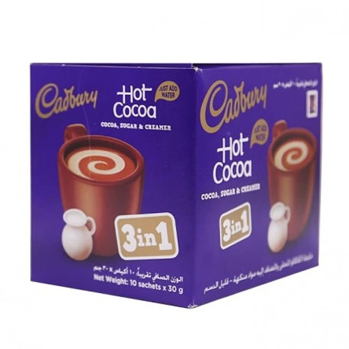 كادبوري اكياس شوكولاتة شراب3*1  Pack of 10