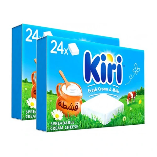 كيرى جبنة بالقشطة 2 حبة 432 جم Pack of 8