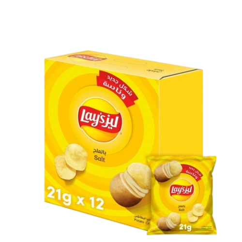 ليز بطاطس 5 نكهات 12 جم Pack of 20