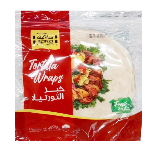 سارا كيك خبز التورتيلا 10حبه 250 جم Pack of 12